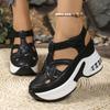 Wedge Sandals Summer New Products Baotou Velcro Air Cushion Muffin Bottom Large Size Casual Sandals