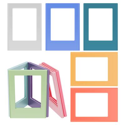 10 sztuk magnetycznych ramek na zdjęcia na lodówkę 2,1x3,1 cala Kolorowe magnesy na zdjęcia do lodówki Album na papier do filmów Fujifilm Instax