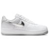 Nike Air Force 1 Low Color of the Month - White Silver Unisex Sneakers Metallic-Silver Metallic-Gold DZ6755-100