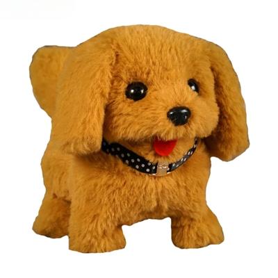 Plyšové šteniatko elektronická interaktívna hračka chodiaca štekajúca vrtí chvostom šteniatko darček pre deti vianočný a halloweensky darček plyšové šteniatko ele