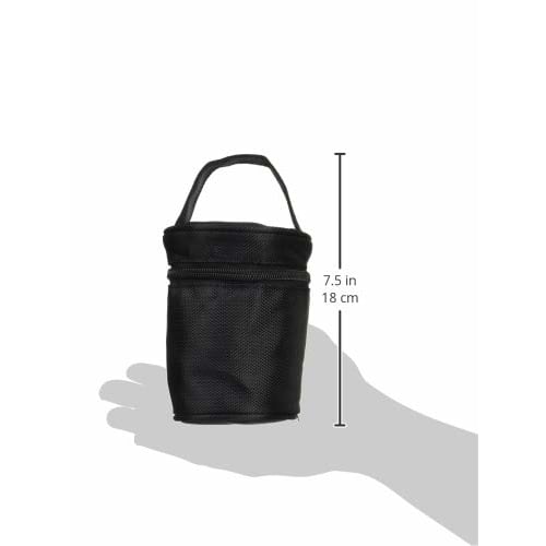 PEARL METAL Soup Jar 270ml Bag, Black, Insulated Food Mug, Keeps HB-868