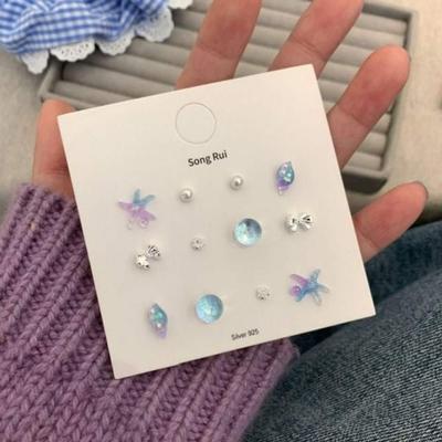 Starfish Trend All Sea Shell Conch Ribbon Pearl Set