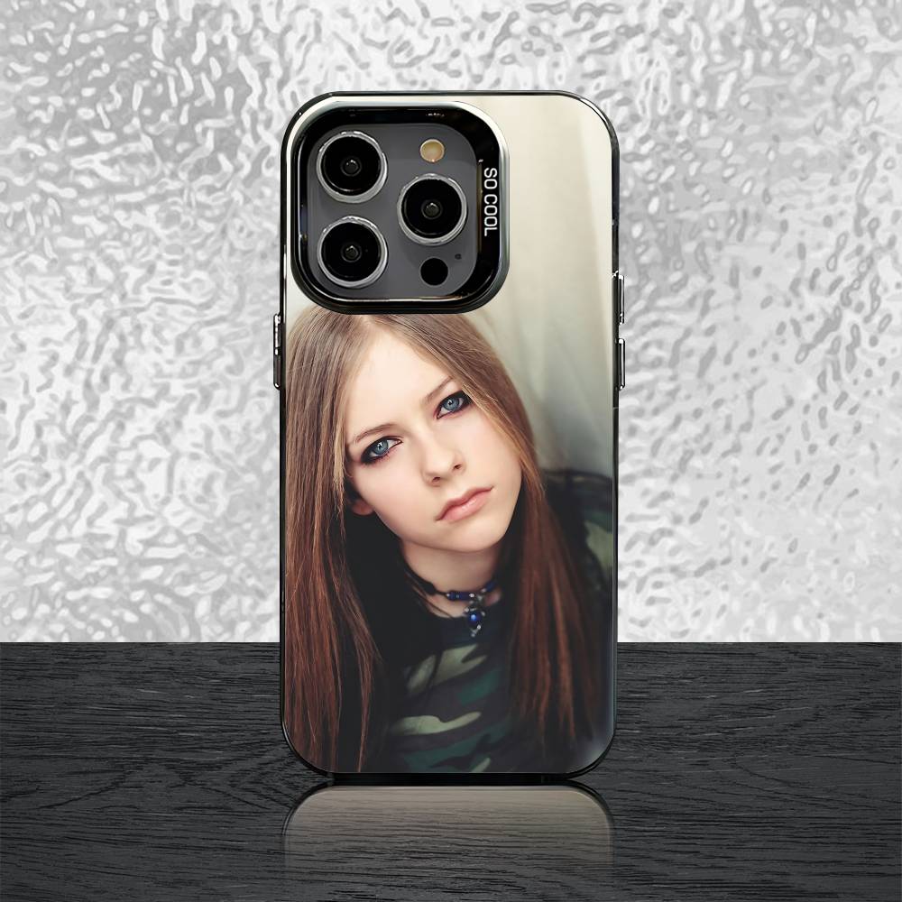 

A-Avril L-Lavigne Phone Case For iPhone 15,16,12,14,13,17,11,E,Pro,Max,Plus,Air,Mini Black TPU Cover iPhone12PROMAX
