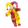 Standing Clown Figurine Handmade Ceramic Clown Figure Doll with Articulated Limb Display Props for Home Holiday Decors