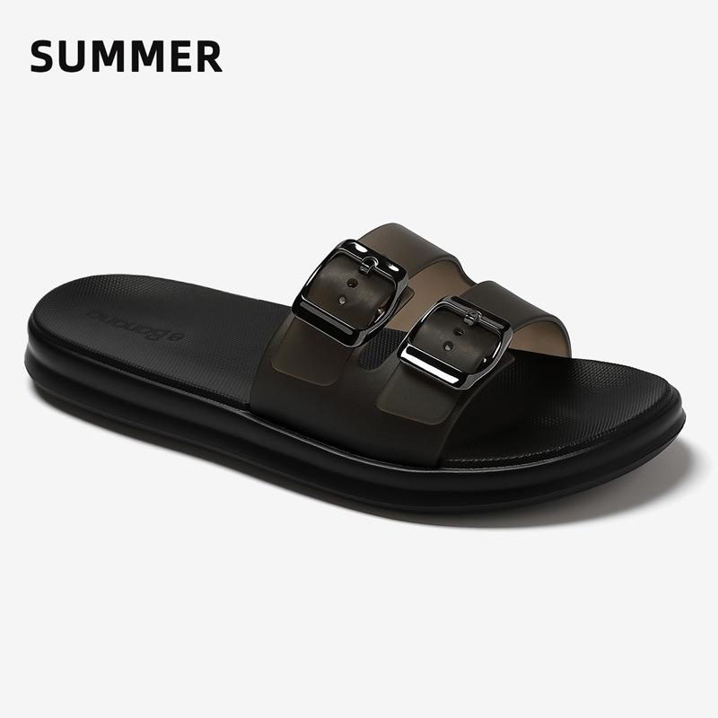 One word with slippers summer casual wear new home indoor EVA non-slip bath sandals