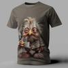 Funny Men's T Shirt Animal Chicken Print Summer Casual Short Sleeve Tee Street Fashion O-Neck Pullover Men's Oversized Clothing