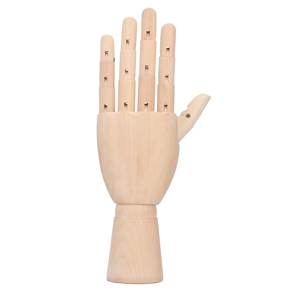 Model de Mână din Lemn Articulații Păpușă Decor Desen Artist Sculptură din Lemn Instrument de Schiță