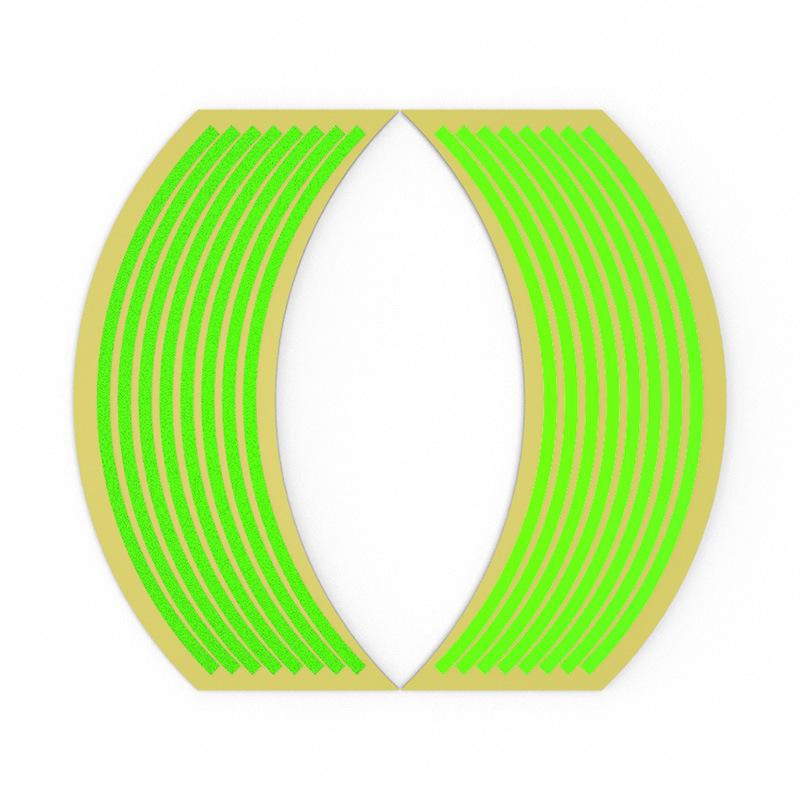 

16 шт. 18 дюймов Универсальная светоотражающая наклейка на обод колеса мотоцикла Безопасные светоотражающие наклейки на колеса велосипеда Декоративная наклейка для мотоцикла