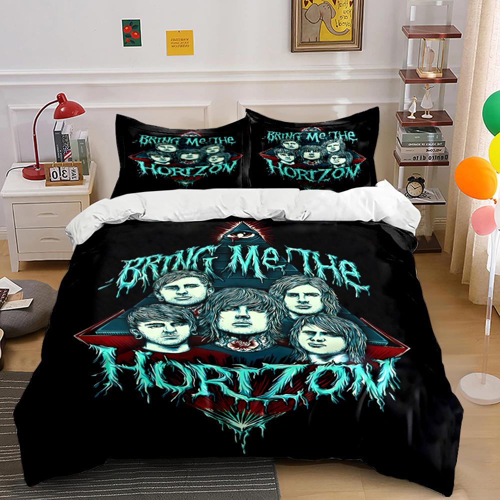 Bring Me The Horizon Band Bedding Set Bedding set (1 duvet cover, 2 pillowcases, duvet not included)