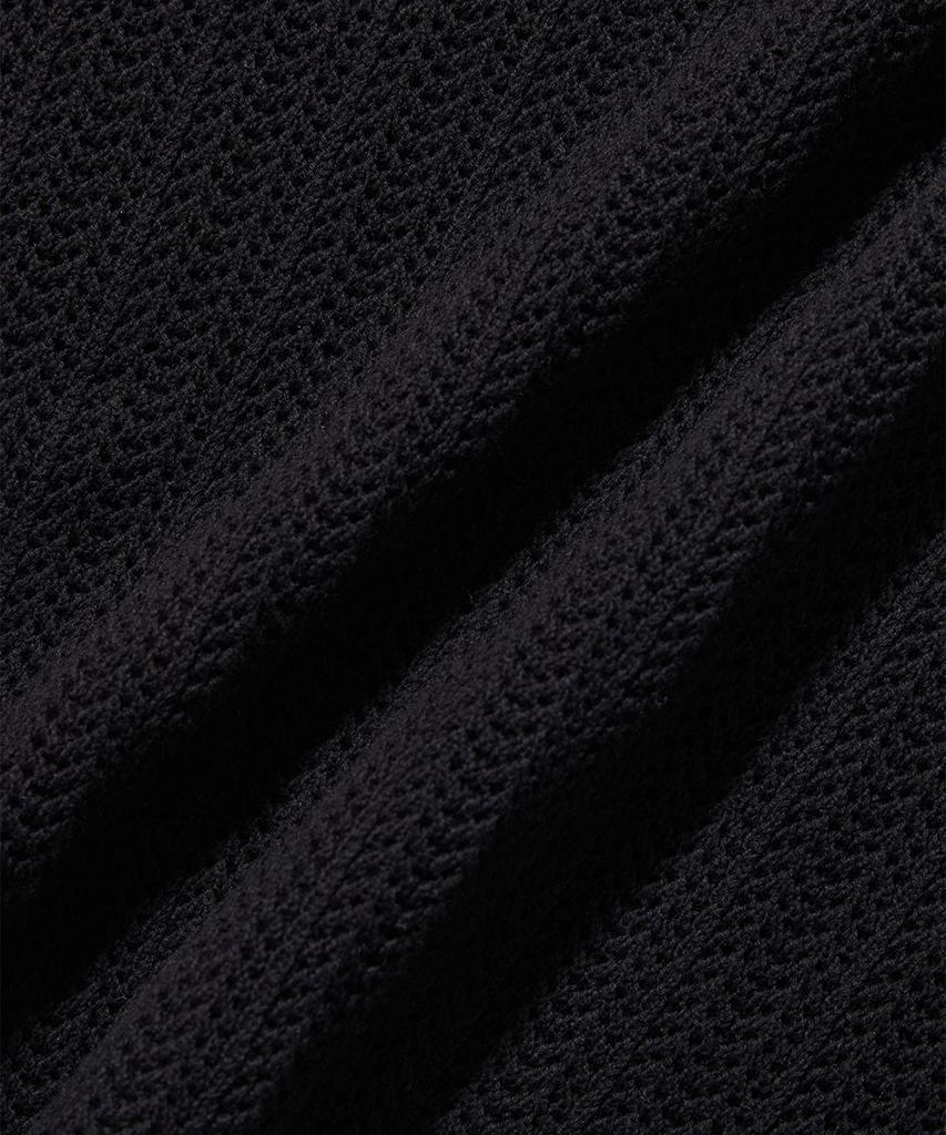 WMC Scallop Mesh Round Knit_Black