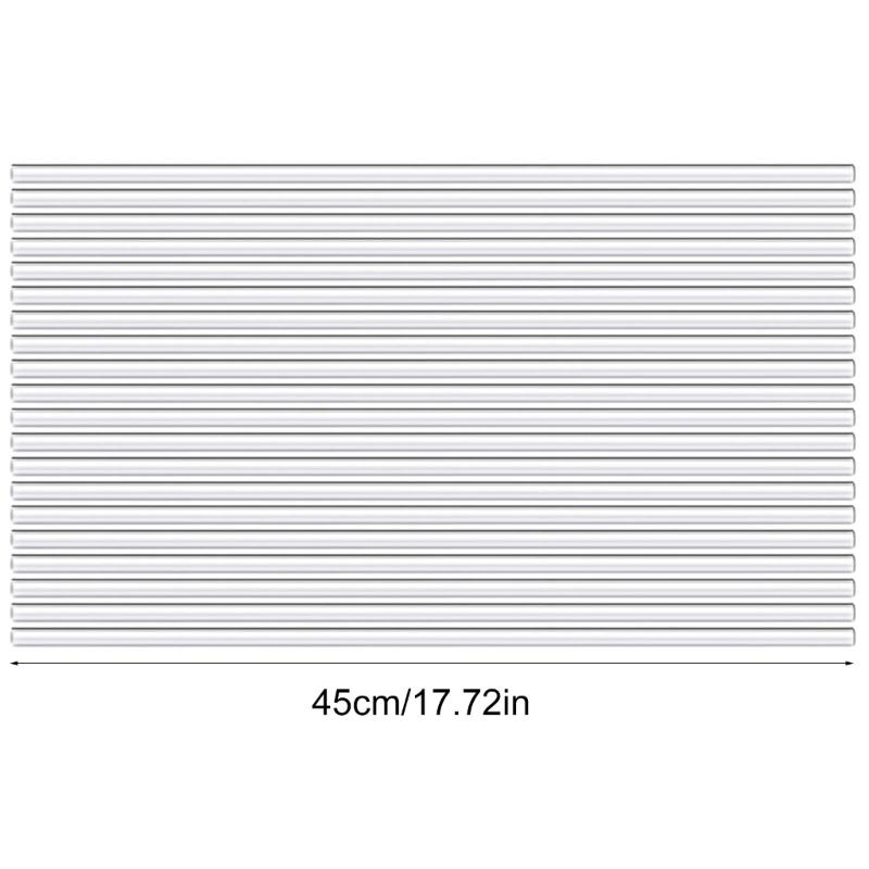 20PCS Plant Support Stakes with Fix Clip Sturdy Plant Support Sticks for Flowers and Vegetables Easy Installation Clear