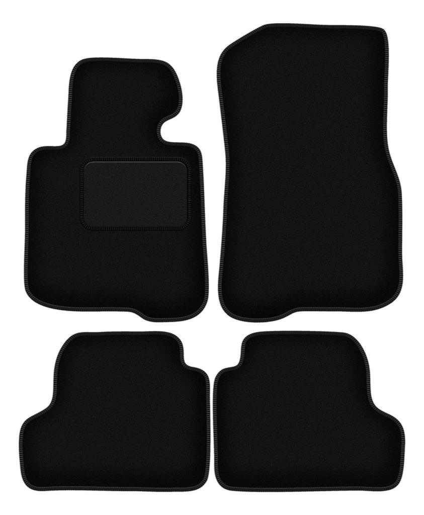 Black velour floor mats for: BMW 4 F33 Coupe Cabrio (2013-)