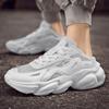 Half Shoes For Men Women'S Chunky White Luxury Sneakers Running Casual Shoes Slippers Male Tennis Sports Ladies Fitness Footwear