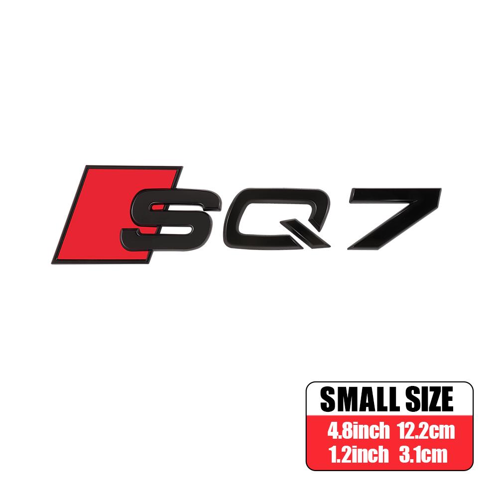 3D ABS Auto Body Rear Trunk Decoration Sticker Car Styling Emblem Decal Refit Accessories For Audi RS RSQ3 RSQ5 RSQ7 SQ3 SQ5 SQ7