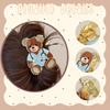 Hair Claw, Medium Size Metal Gripper with Anti-Slip Teeth, Medical Bear Design Shark Hair Clip for Medium-Long Hair Buns Half-Tied Hairstyles