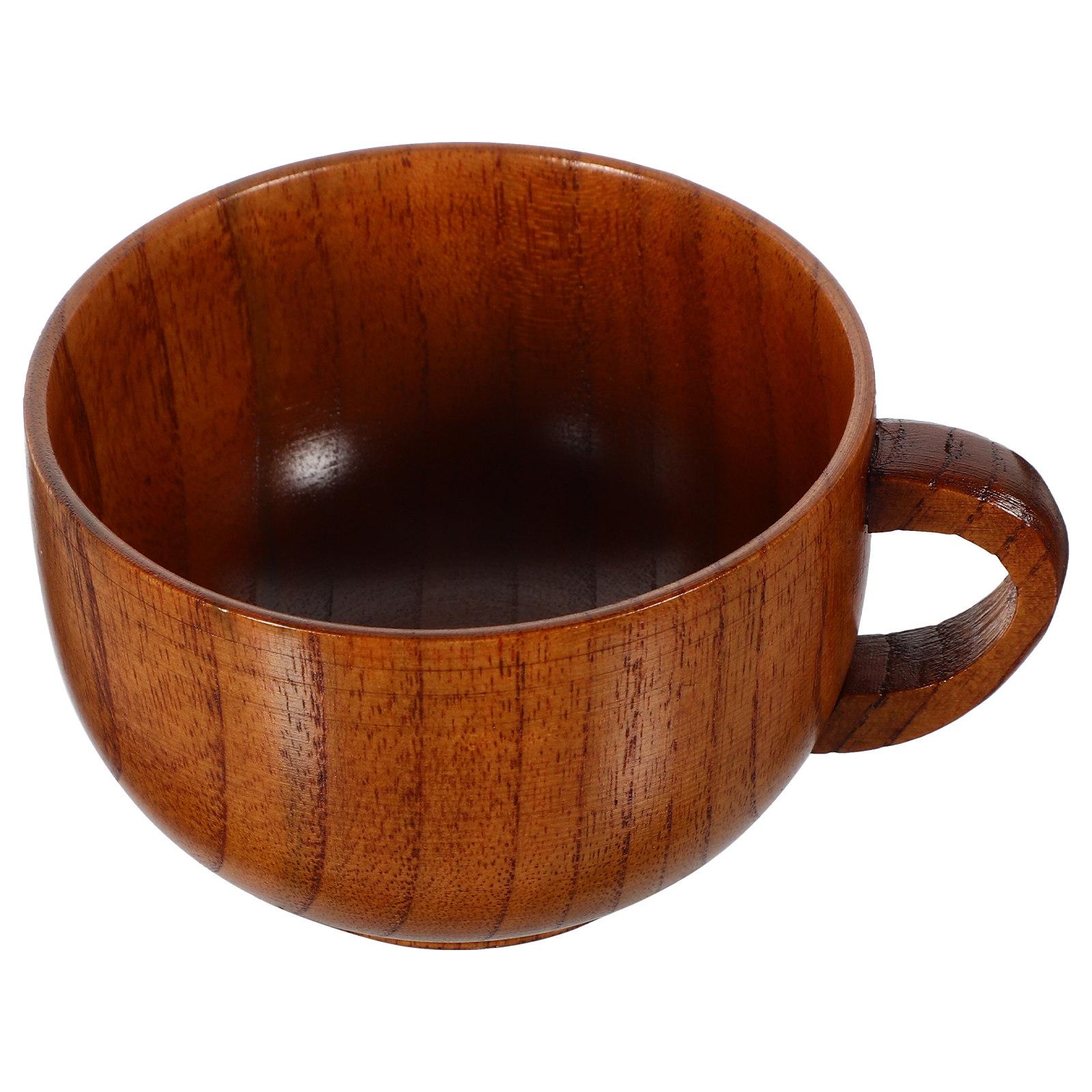 

Small Coffee Cup Wooden Cup 200Ml Ergonomic Handle Stylish Tea Coffee Mug Handheld Office Water Mug Wooden Cups other