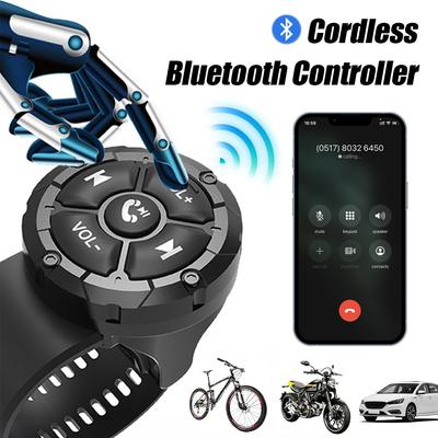 Buton de comandă pe volanul mașinii Telecomandă fără fir compatibil Bluetooth pentru comutator Android Music Radio auto