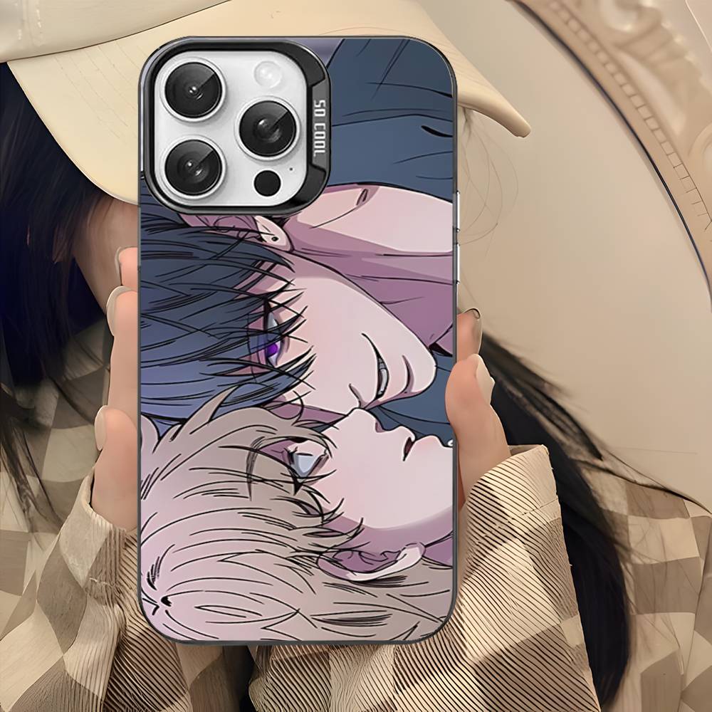 Negative Romance Bl Phone Case For IPhone 17 12 11 13 14 15 16 Pro Max Plus Silver Color Cover