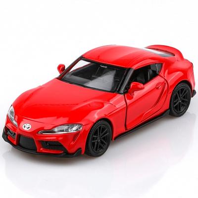 Spielzeugauto Toyota Supra im Maßstab 1/36, Toyota-Druckguss-Automodell, Spielzeugautos mit Rückzugfunktion, Autogeschenke für Jungen und Mädchen