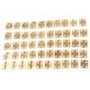 50Pcs 16x13mm Antique Bronze/Gold Cabinet Hinges Furniture Accessories Jewelry Boxes Small Hinge Furniture Fittings For Cabinets