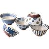 Ale-net Rice Bowl, W12.8 X D12.8 X H6.5cm, Paikaji Style, Rice Bowl Set, Porcelain, Mino Ware, Made In Japan