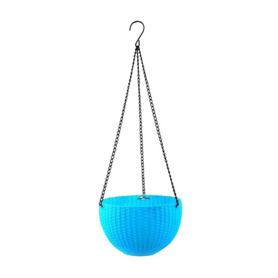 

Self-absorbing Flowerpot Rattan-like Weaving Texture And Absorbent Rope Flower Pot with Hanging Chain Planter for Indoor Outdoor S
