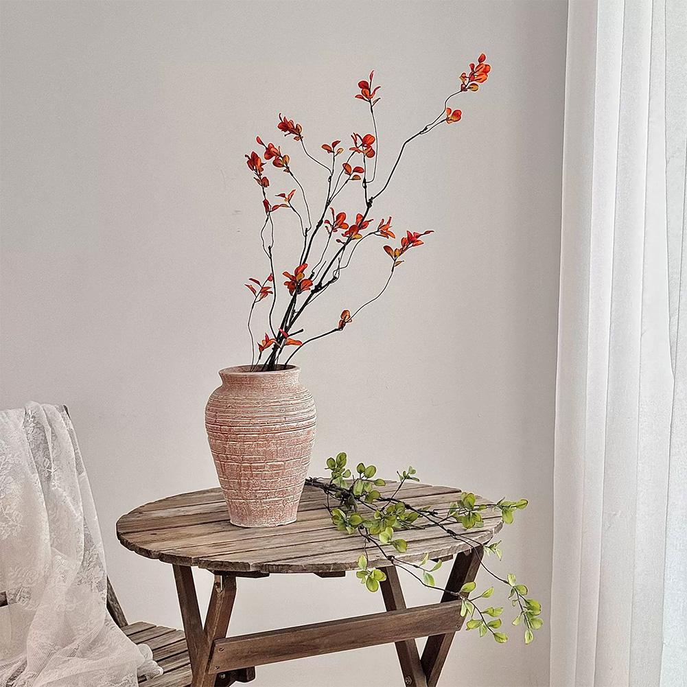 5Pcs Fake Fall Greenery Branches Autumn Faux Plants Branches Fake Leaves Fall Decorations for Vase Filler Centerpieces