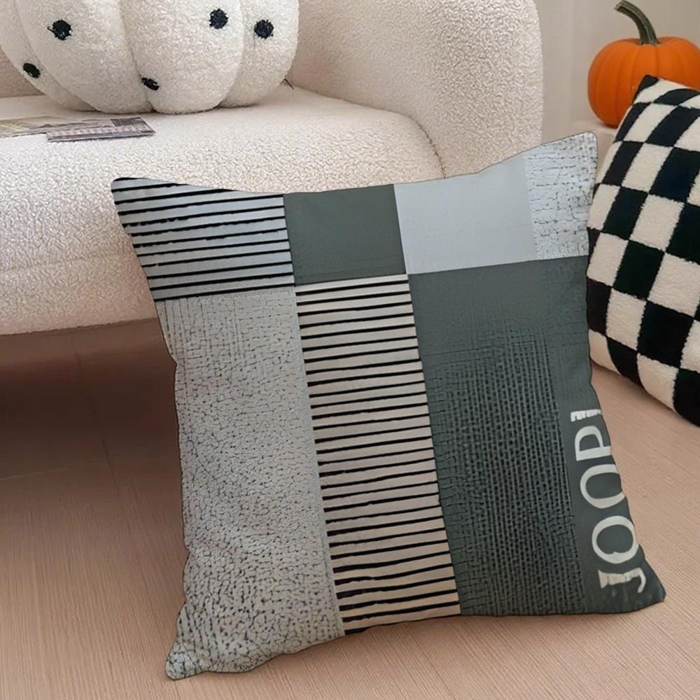 JJOOP Ljus Lyx Mode Soffkuddeöverdrag Kuddfodral Dold Knapp Hållbar Polyester Stolskudde