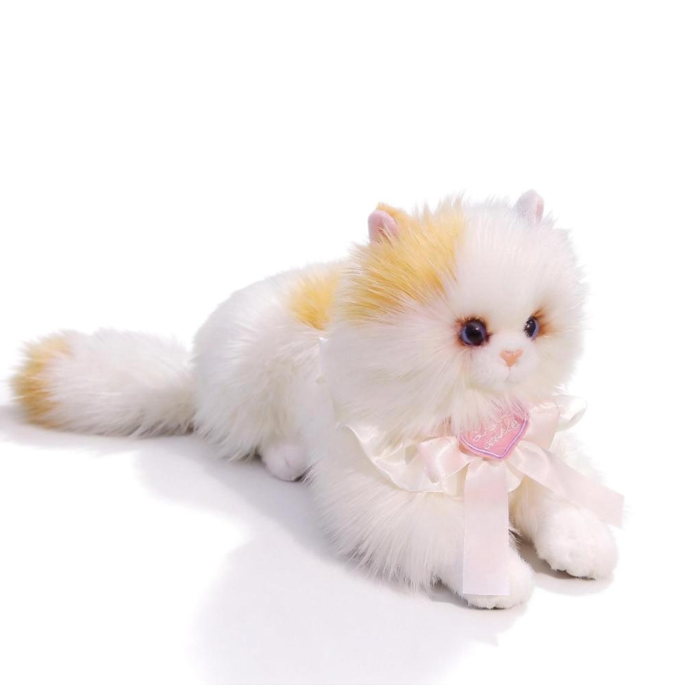 Fashion Realistic Cat Simulated Puppet Cat Backpack Soft Fluffy Cute Cartoon Cat Backpack Shoulder Bag Travel Storage