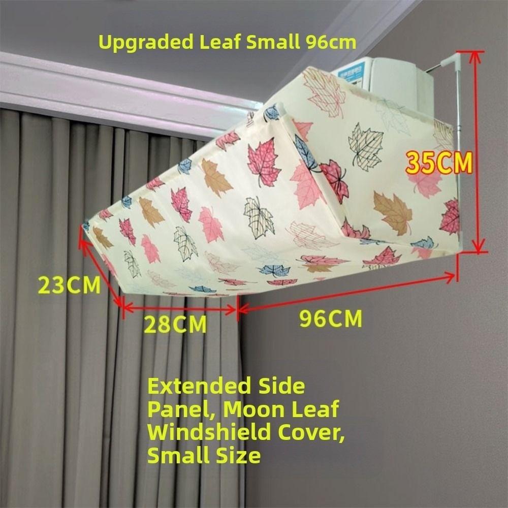 

Silent Air Conditioner Windshield Adjustable Air Diverter Cover for Home/Office Leaves S