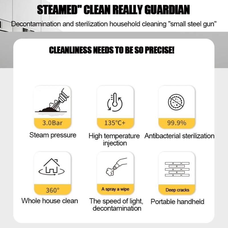 Multifunktions-Handdampfreiniger, Hochtemperatur-Dampfmaschine, geeignet für Auto/Haus