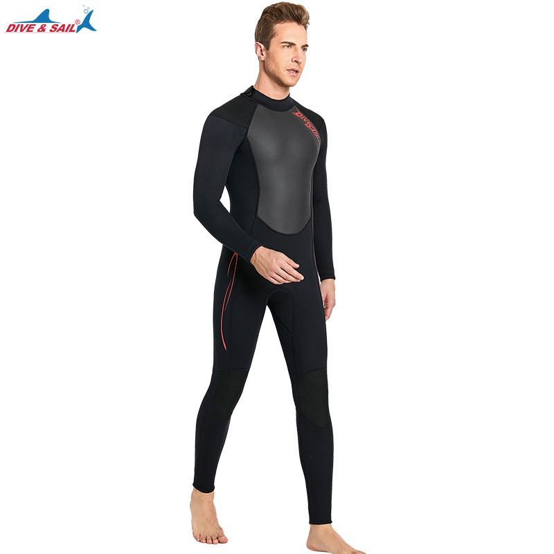 3MM Diving Suit SCR Neoprene One-piece Thermal Thickened Cold-proof Snorkeling Surfer
