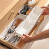 Retractable Kitchen Drawer Organizer with Chopsticks and Cutlery Dividers