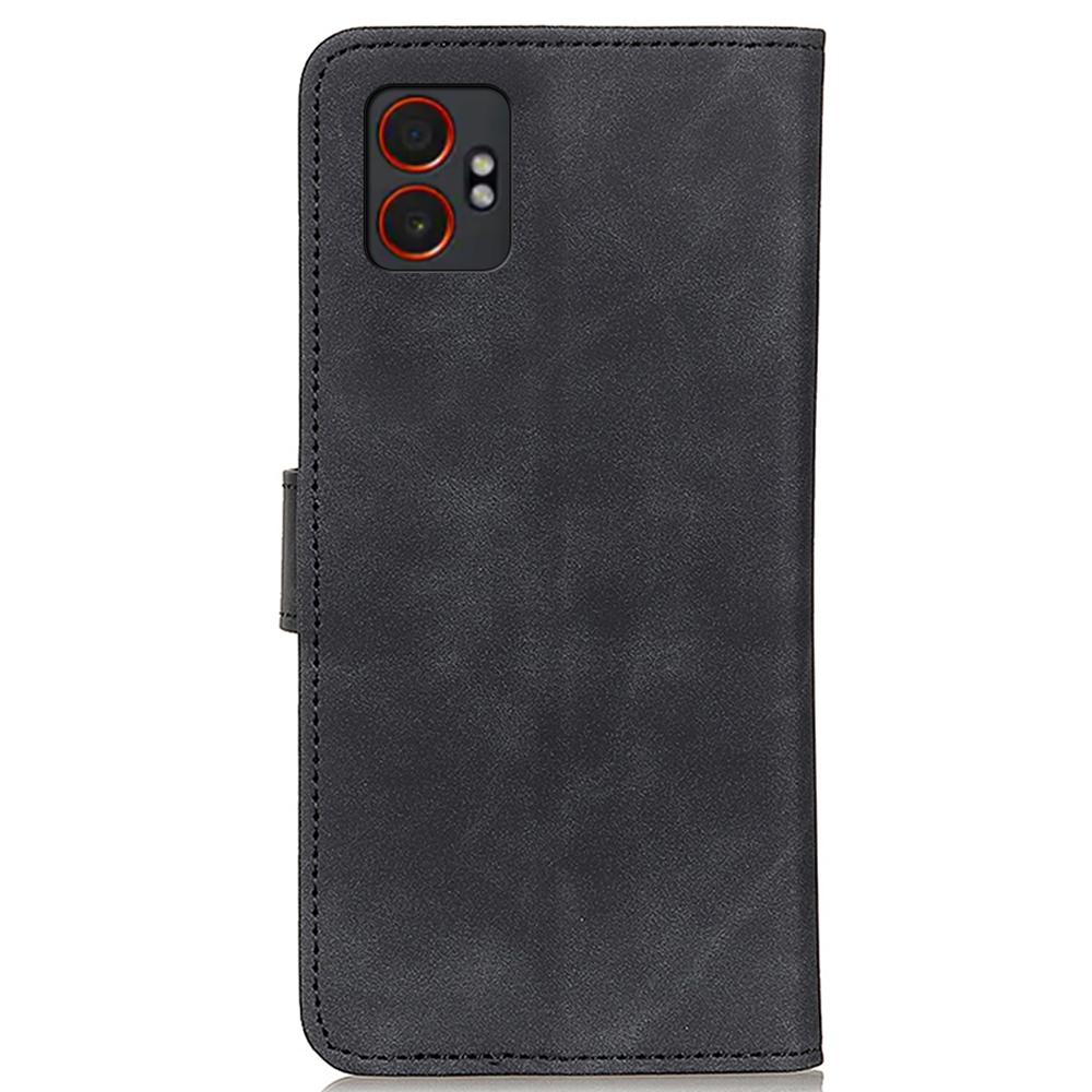 KHAZNEH For Samsung Galaxy XCover7 Pro Case PU Leather Retro Texture Phone Cover