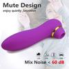 2 In 1 Sucking Vibrators Clit Sucker Vagina Clitoris Stimulator Oral G Spot Toy Masturbator Nipple Sex Toys For Women Adult 18+