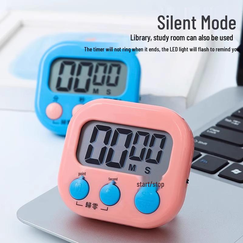 Elderly-Friendly Kitchen Timer with Loud Alarm and Fridge Magnet