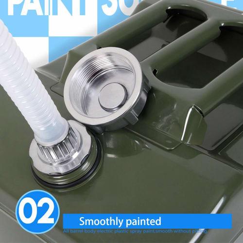 KHK 30-liter Green Vertical Gasoline Can, Fire Prevention Law Compliant, Galvanized Steel, Outdoor Use, Car Emergency Response Supplies