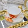 Bone Porcelain Coffee Cup and Dish Set, Household European Small Luxury British Afternoon Tea Set, Coffee Set