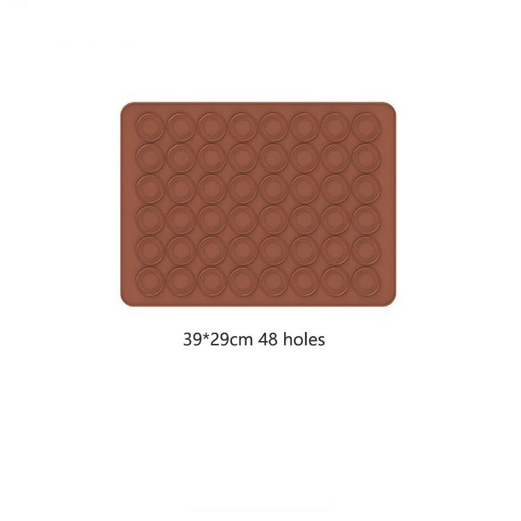48/30 Holes Non-Stick Silicone Macaron Macaroon Pastry Oven Baking Mould Sheet Mat Diy Mold Useful Tools Cake Bakeware Cake Mold