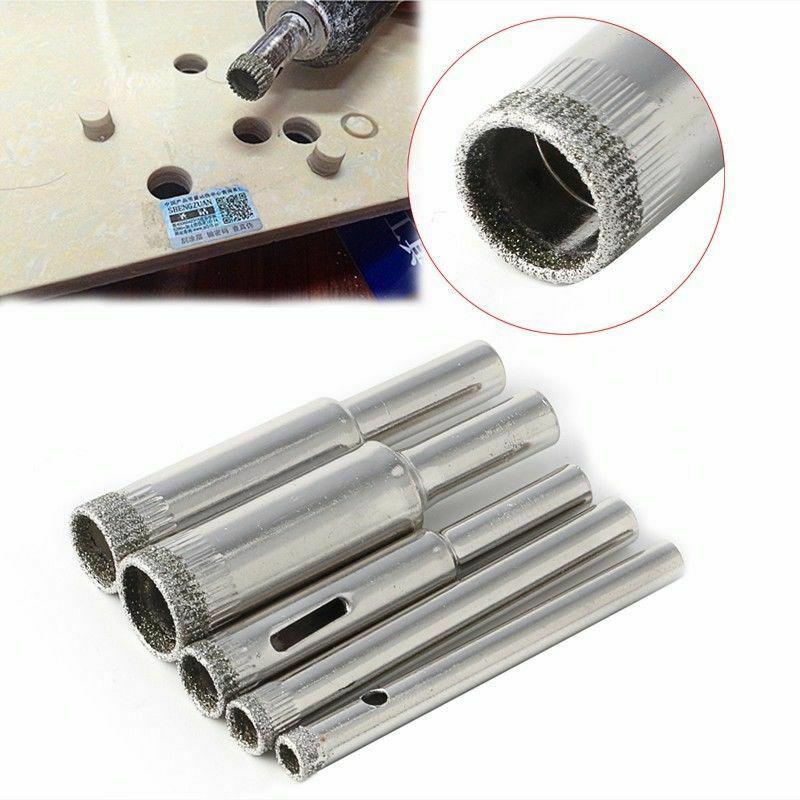 

1~10 шт. 5/6/8/10/12 мм набор сверл с покрытием для плитки, мрамора, стекла, керамики, кольцевых пил, сверлильные биты для электроинструментов, домашних инструментов