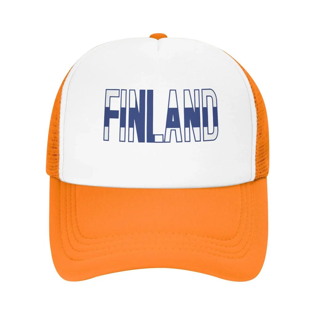 Finland Suomi Test Summer Mesh Baseball Caps For Mens  Camping Female Beach Dad Hat Hip Hop Trucker Cap