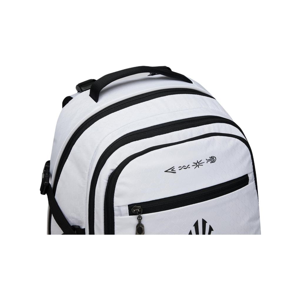 Anta KAI Team 23L Printed Color Block Design Fabric Backpack Unisex Backpack White 192541167R-2