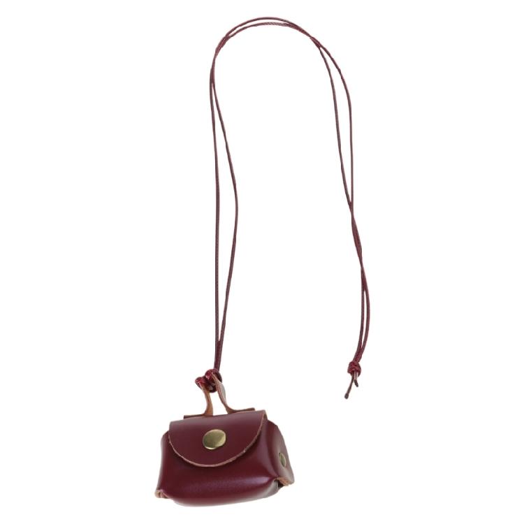 Trendy Long Sweater Chain Necklace Leather Coin Purse Pendant Collarbone Chain Fashion Jewelry Accessories for Women