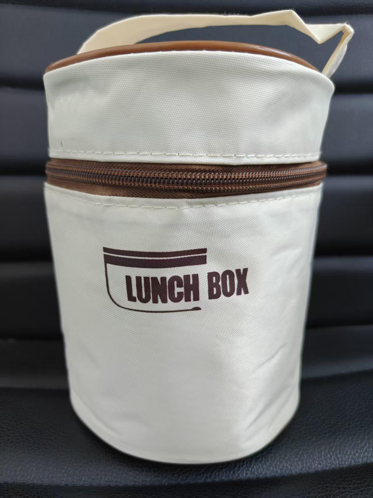 304 Stainless Steel Three-Layer Microwaveable Insulated Lunch Box with Lid - Student & Office Bento Container Three-Layer Stainless Steel Bento Box