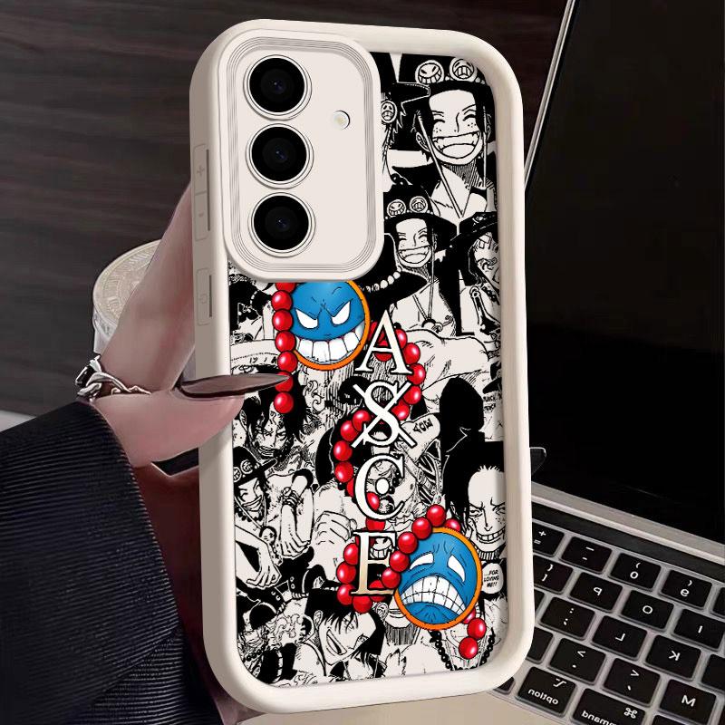 

One Pieces Portgas D Ace Phone Case For Samsung S26 S25 S24 S23 S21 S20 Ultra For Galaxy S25 S24 FE S26 Plus Soft Silicone Cover Galaxy S20
