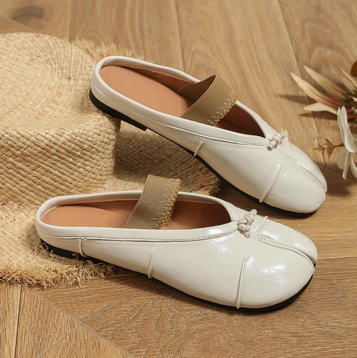 Retro Round Split Toe Flat sneaker designer shoes Women Casual Loafer Soft Moccasin Fashion Tabi Ninja Mary Jane ballet shoes