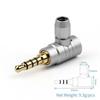 Wire Connector 3.5mm Jack Plug L Type Audio Connectors 90 Degree Audio Adapter 2 3 4 Poles