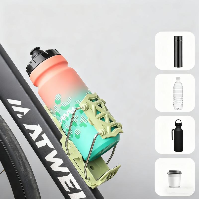 360 Degree  Rotation Bike Cup Holder Universal For Road Cycling Motorcycle Motorbike Adjustable Handlebar Mount Water Bottle Cage