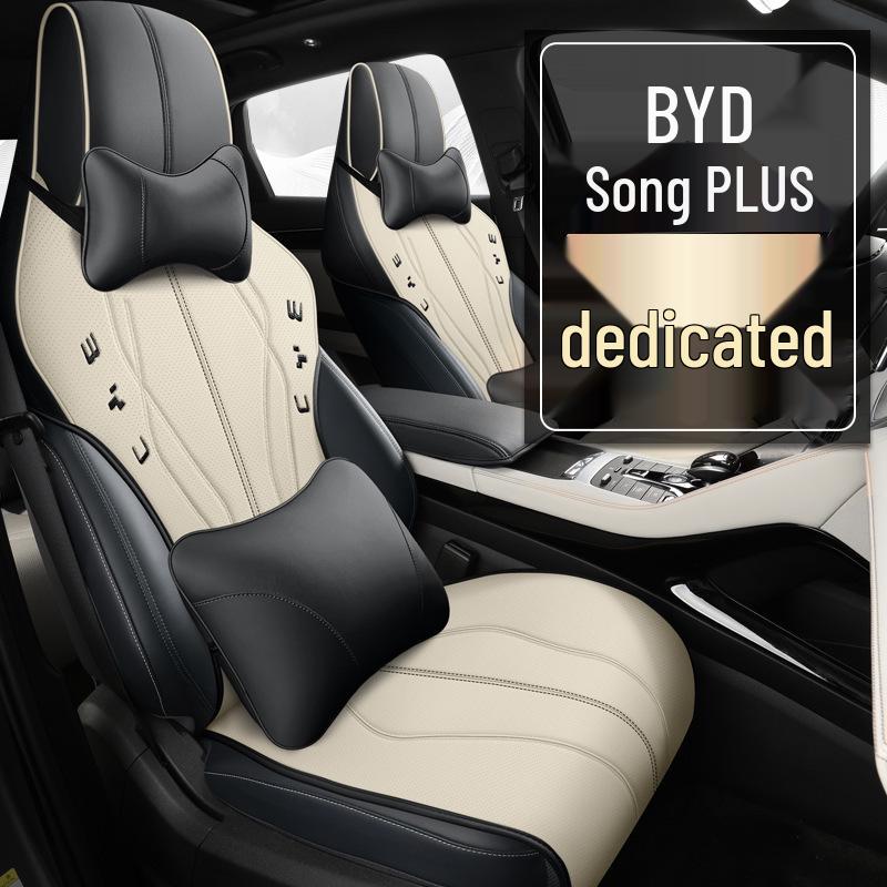ZXS Leather Car Seat Cover Set for BYD Song PLUS (Narrow Version) - Four Seasons Cushion Pads