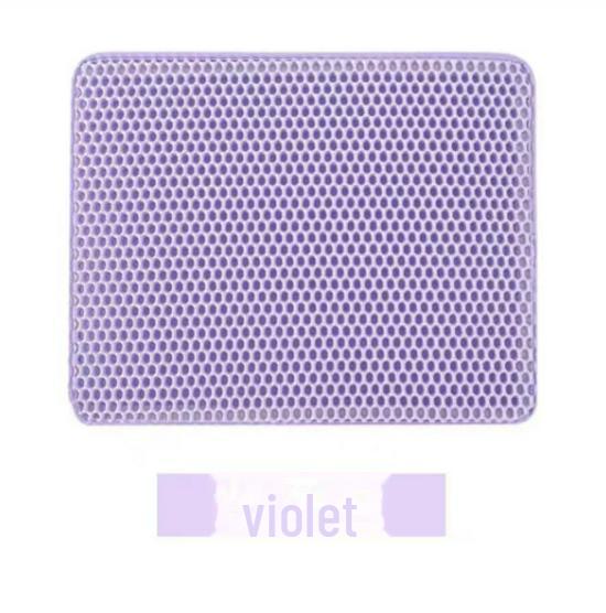 Waschbare, rutschfeste doppellagige EVA-Katzenstreumatte – Spritzwassergeschützte Katzenscheuermatte für Katzentoiletten